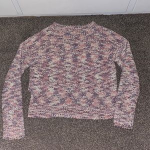 Pink, White, and Purple Sweater